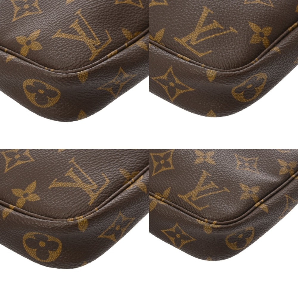 LOUIS VUITTON Brown Monogram Canvas Pochette Pouch - Picture 9 of 11